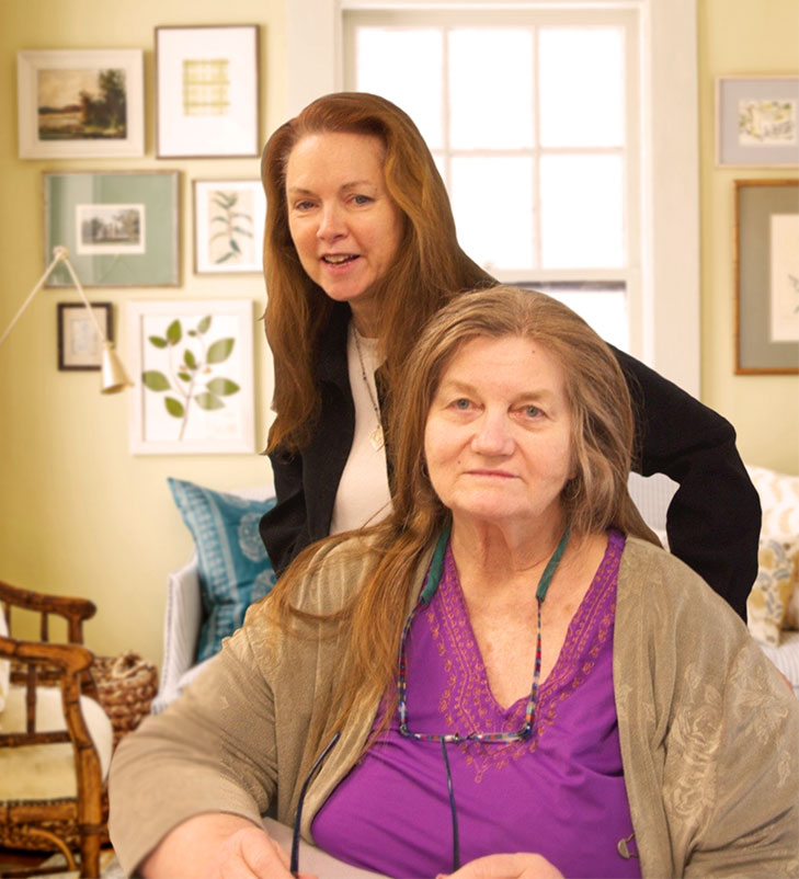Photo of a homecare provider with a care recipient.